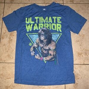Blue Ultimate Warrior Graphic T-Shirt